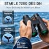 TRV 10x42 High Powered Binoculars with IPX7 Waterproofing and BAK4 Lenses