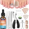 Comprehensive Ingrown Toenail Tool Kit with Corrector Drops and Patches