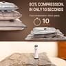 Cozy Essential Travel Vacuum Storage Bags With Cordless Type-C USB Pump, 15 Pack