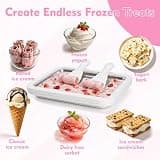 Premium Rolled Ice Cream Maker Kit with Recipe Book, Stainless Tray, and Spatulas