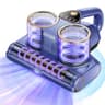Gxzsk Wide-Port Mattress Vacuum Cleaner with Green Dust Illumination LED