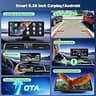 LAMTTO 9.26-Inch Wireless CarPlay System with Tool-Free Setup and Waterproof Rear Camera