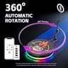 MWE 31.5-inch 360 Photo Booth Machine with Flight Case and RGB Lighting