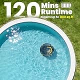 EZIOOV Y20 Fast-Paced Robotic Pool Cleaner with 150-Minute High-Capacity Battery