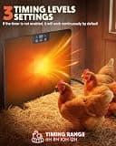 Torlaist Upgraded 200W Chick Brooder and Radiant Heating Plate with Timer