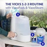 Vicks Filter-Free 1-Gallon Warm Steam Humidifier for Cold and Flu Relief