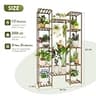 GENTINGBRO 62.2-Inch 12-Tier High-Capacity Indoor Plant Rack with Grow Lights
