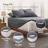 Bedsure Prewashed Polyester 6-Piece Queen Sheet Set with 18-Inch Deep Pocket Storage