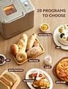 Neretva 20-in-1 Automatic Bread Maker with Dual Heaters and Ceramic Pan