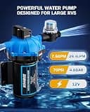 Kohree Upgraded Five Chamber Heavy Duty Fresh Water Diaphragm Pump, 7.5 GPM