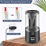 AFMAT PS92 Auto-Stop Electric Pencil Sharpener for Artists and Large Barrel Pencils