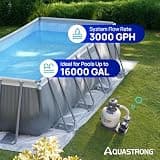 AQUASTRONG 16-Inch 3,800 GPH Sand Filter Pump with 24-Hour Programmable Timer