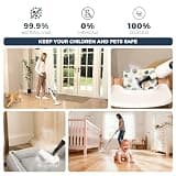 GOATCLEAN B0FS17DQKD 11-in-1 Detachable Handheld Steam Mop for Multi-Surface Cleaning
