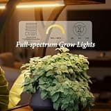 44-Inch 5-Tier Curved Corner Plant Stand Display Rack with Full Spectrum Lights