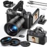 FLATIC 6K 64MP Digital Vlogging Camera Kit with WiFi, Microphone and Wide Lens