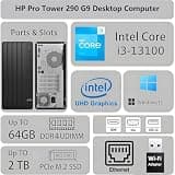 HP Business Desktop Tower 290 G9 Intel 13th Gen Quad-Core 16GB 512GB SSD