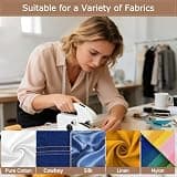 Aureqilin Handheld Sewing Machine with 112-Piece Kit & Orange Leather Case