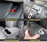 Clazzio Double Cab Manual Driver Black PVC Seat Covers for 3rd Gen Tacoma