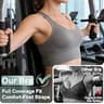 High-Impact Plus Size Padded Racerback Sports Bra 3-Pack for Gym and Yoga