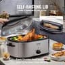VEVOR 24-Quart Electric Roaster Oven with Advanced Defrost and Warm Settings