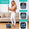 True & Tidy Dual Compartment Spin Mop System with Built-In Scrubbing Brush