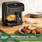 Generic Uncoated High Borosilicate Glass Air Fryer with 8 Preset Cook Modes