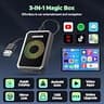 LAMTTO 3-in-1 Magic Video Box Wireless CarPlay & Android Auto Hub Dongle