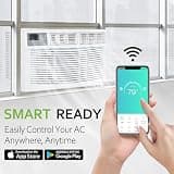 ACHAZEL 10,000 BTU Smart Window Air Conditioner with Washable Slide-Out Filter