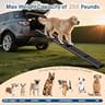 HBTower 63-Inch Premium Aluminum Alloy Folding Dog Ramp for Cars with Anti-Slip Rug