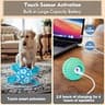 Qraxond Interactive Motorized Dog Soccer Ball with Motion Sensor for Light Chewers