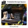Veehoo 4-Step Foldable Iron Dog Stairs with Artificial Grass for Cars and SUVs