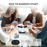KPAW Portable Automatic Card Shuffler and Auto Post-Shuffle Dealer, White
