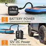 Calmara B1 Lightweight Cordless High Pressure SUP Pump with LED Display, 22 PSI