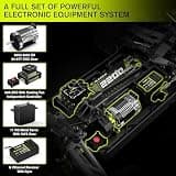 RIAARIO 1/10 Scale Brushless RC Monster Truck with 50+ MPH High Speed Capability