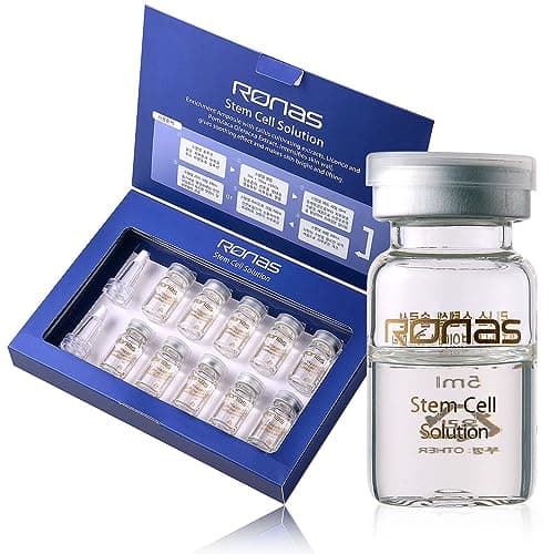 Ronas Stem Cell Solution Professional Anti-Aging Treatment Ampoules, 10 Glass Vials