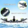 Sepetrel Heavy Duty Weighted Pool Vacuum Head with Wheels & Aluminum Handle