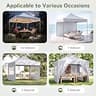 Aoxun 10x10 Heavy Duty Commercial Pop Up Canopy with Sidewalls
