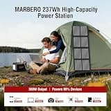 MARBERO 300W 237Wh Portable Power Station Camping Solar Generator Backup