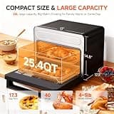 Ounin 11-in-1 Steam and Air Fryer Combo Countertop Convection Oven, 24L