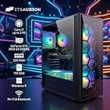 STGAubron Gaming PC Bundle with Intel Core i7, RTX 3050, 24" FHD Monitor