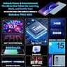 10-Inch Android 15 Gaming Tablet Bundle with 256GB Storage and 8000mAh Battery
