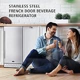 Tylza 15-Inch Built-In Outdoor Beverage Refrigerator with Smart Memory