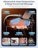 COMFIER Shiatsu Foot Massager with Fast Heat Kneading Rolling Compression
