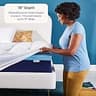 Sleep Innovations 4-Inch Dual Layer Gel Memory Foam and Pillow Top Topper
