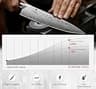 SANMEIHO 16-Piece Premium Powder Metallurgy Steel Kitchen Knife Block Set