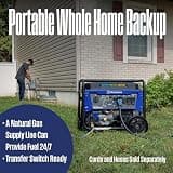 Westinghouse 14500-Watt Tri-Fuel Portable Backup Generator w/ Electric Start