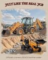 First Ride On JCB 3CX 24V Battery-Powered 3-in-1 Excavator Ride-On Toy