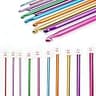 23-Piece Mixed Bamboo Cabled & Aluminum Fixed Tunisian Hooks Combo Kit