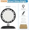 HYPERLITE 150W UFO LED High Bay Light Plug & Play 5000K Waterproof, 4-Pack