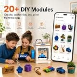 Entina Tina2C Compact Wi-Fi 3D Printer for Kids & Beginners with Smart App